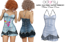 adorsy -  Michie Denim Dress Faded - Maitreya/Legacy-Nerido/Lara Petite/Reborn-Juicy