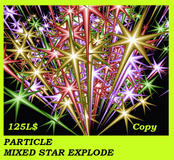 PARTICLE MIXED STAR EXPLODE