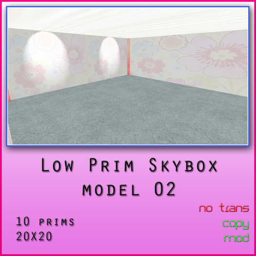 LS Low Prim Skybox Model 02 (copy/mod)  BOXED