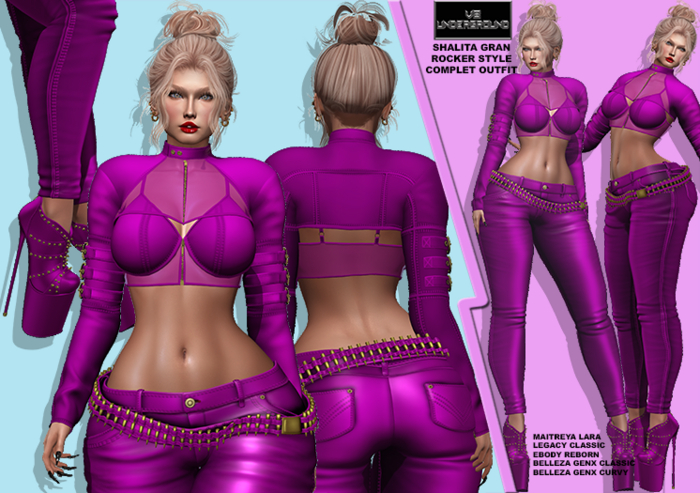 **SHALITA GRAN PINK ROCKER STYLE COMPLET OUTFIT**