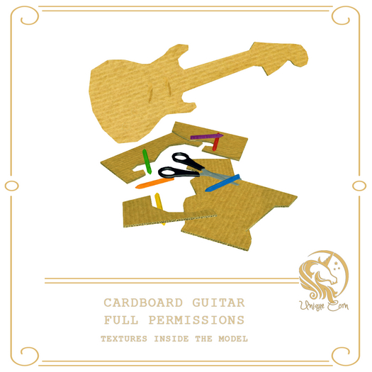 Full Perm Cardboard Guitar
