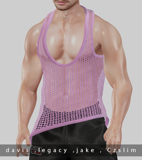 Manson * exid tank *  Fishnet Pink