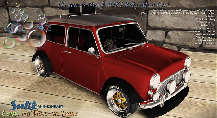 [Twice As Nice] Suki Baby [RUBY] Mini Car