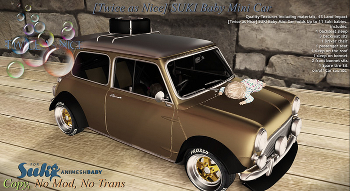 [Twice As Nice] Suki Baby [GOLD] Mini Car 