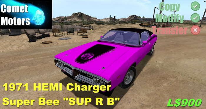 1971 HEMI Charger Superbee tribute "SUP R B"