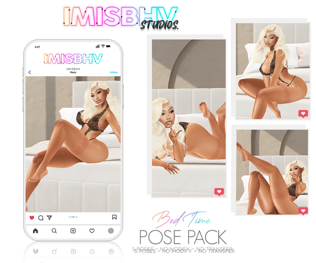 //IMISBHV// Bed Time PosePack