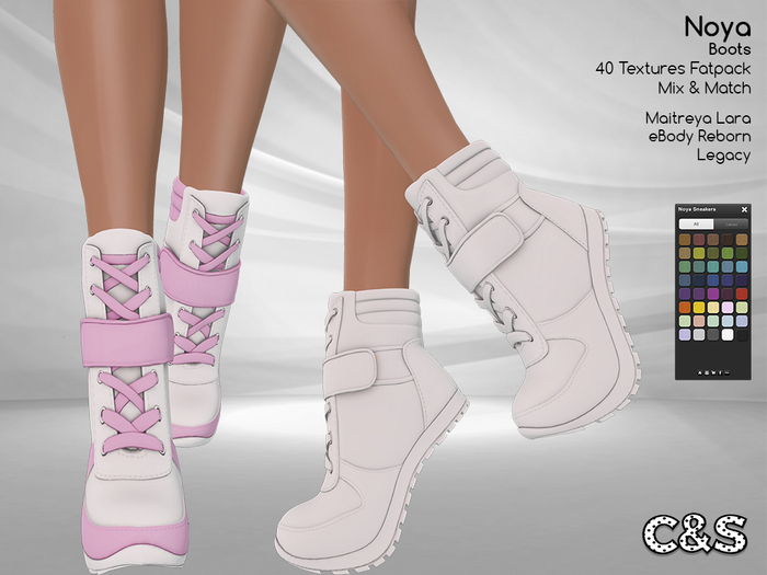 Noya Sneakers for Maitreya, Legacy and eBody. 40 Text. Mix & Match