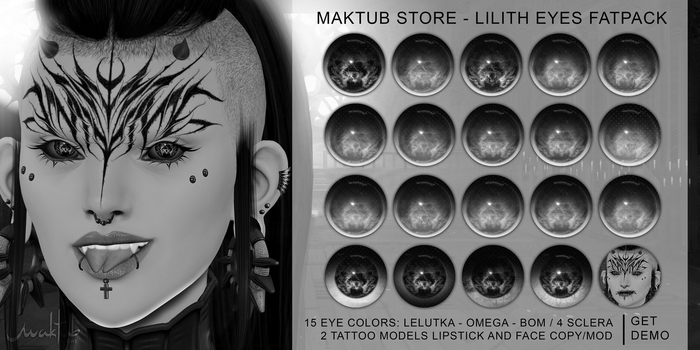 DEMO Maktub Store - Lilith Eyes
