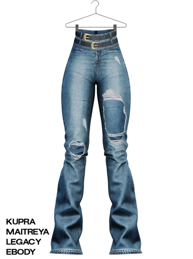 [HUNTT] - Jasmine Ripped Denims - Vintage