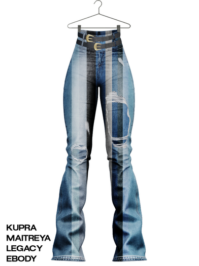 [HUNTT] - Jasmine Ripped Denims - FATPACK