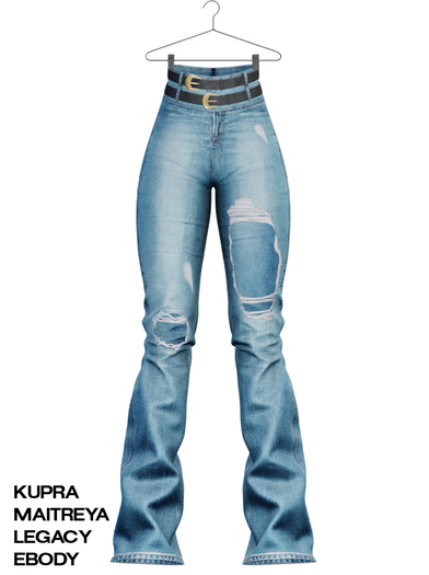 [HUNTT] - Jasmine Ripped Denims - Autumn