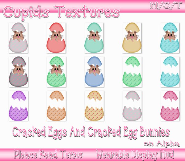 15  CRACKED EGG Alphas Textures