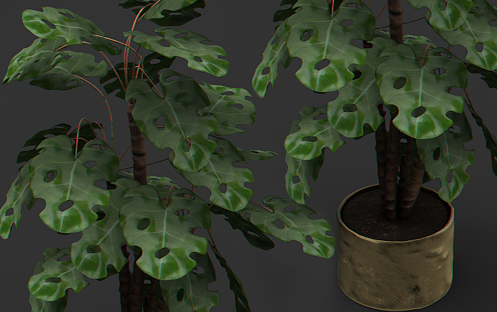 //R88 FUNKY PLANT //GOLD