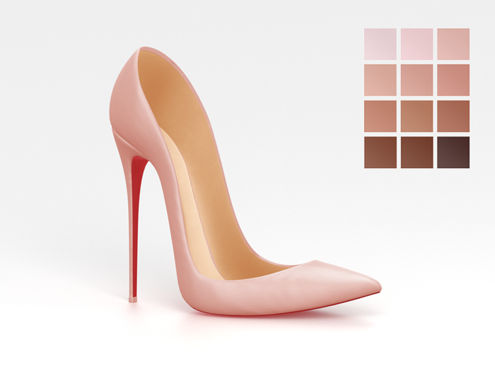 Salvadori Souliers - Nude Satin Stiletto Pumps