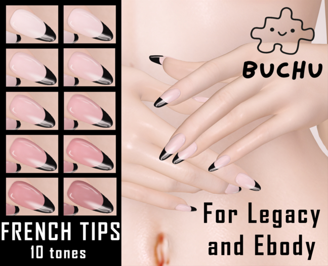 - BUCHU - French tips [black] Legacy | Ebody 