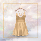 Tan Pastel Straps Dress