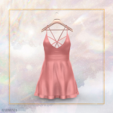 Peach Pastel Straps Dress