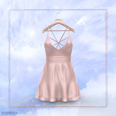 Creme Pastel Straps Dress