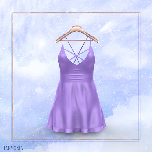 Lavender Pastel Straps Dress