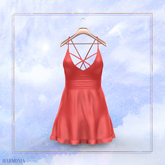 Salmon Pastel Straps Dress