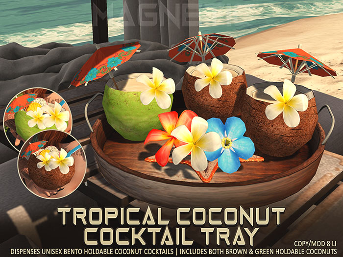 Magnetic - Tropical Coconut Cocktail Tray