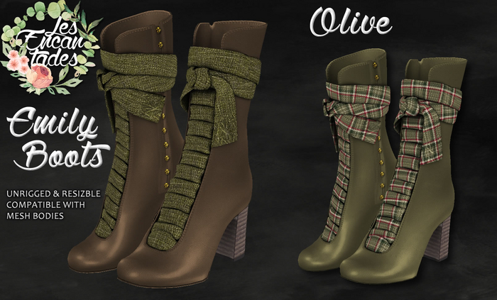 *LE* Emily Boots Olive