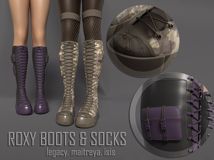 Pure Poison - Roxy Boots & Socks  - Unpack