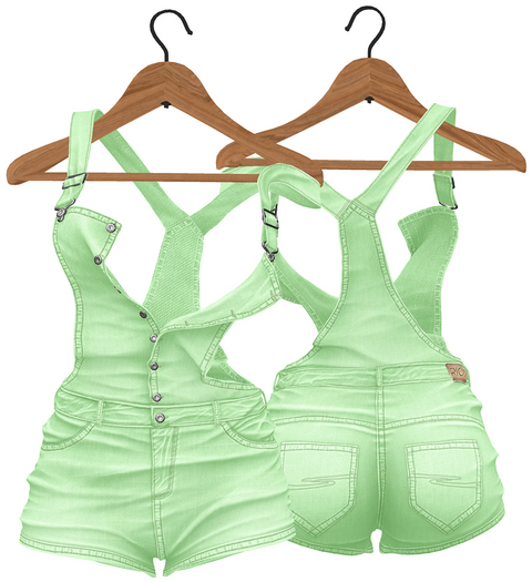 RIOT / Cece Overalls - Pastel4 Green