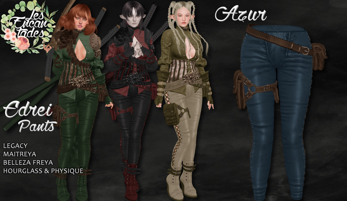 *LE* Edrei Pants Azur