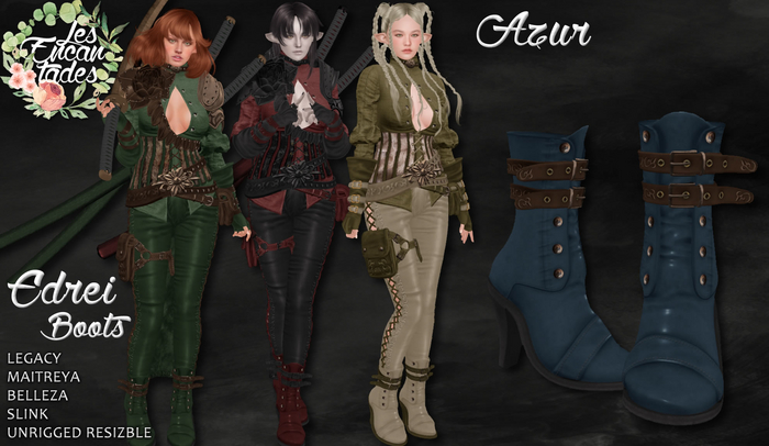 *LE* Edrei Boots Azur