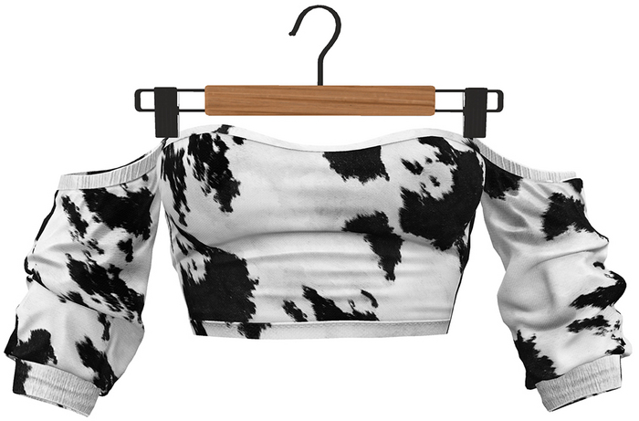 RIOT / Cece Off-Shoulder Top - Pattern - Cow