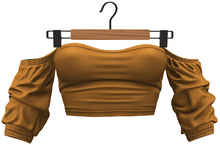 RIOT / Cece Off-Shoulder Top - Pumpkin
