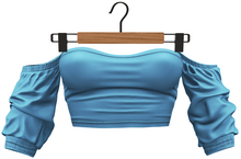 RIOT / Cece Off-Shoulder Top - Glacier
