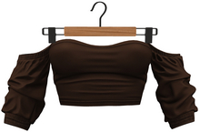 RIOT / Cece Off-Shoulder Top - Cocoa