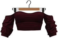 RIOT / Cece Off-Shoulder Top - Berry