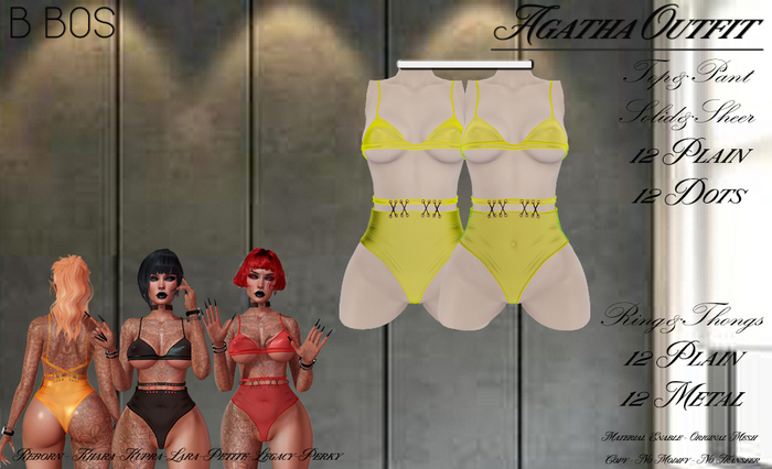 B BOS - Agatha Outfit - Yellow (Add me)