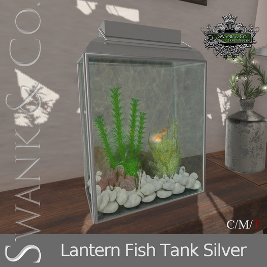 Swank & Co, Lantern Fish Tank Silver