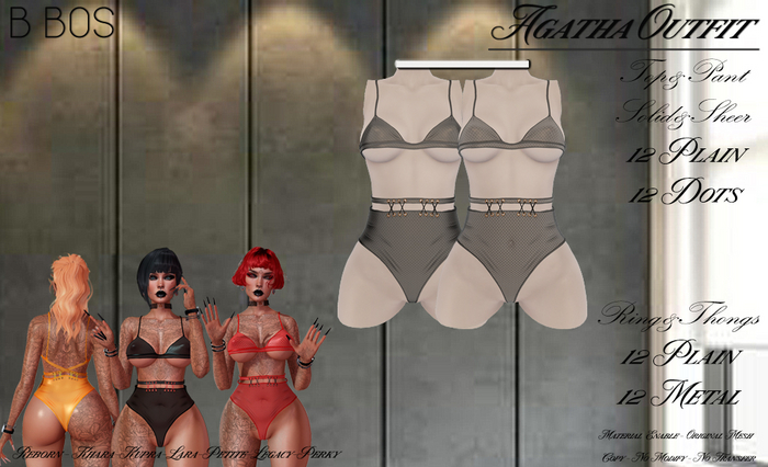 B BOS - Agatha Outfit - Dots Grey (Add me)