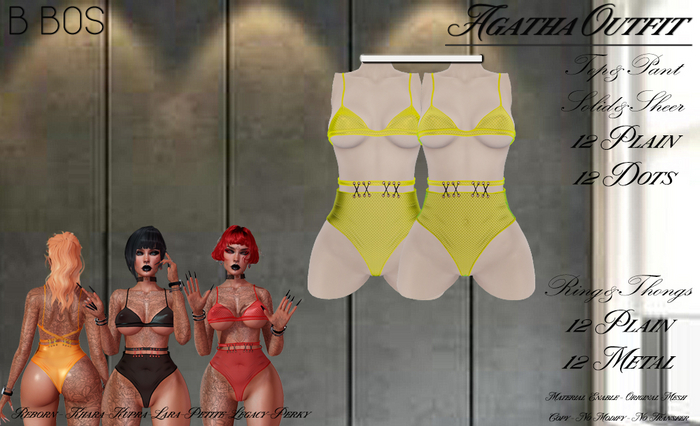 B BOS - Agatha Outfit - Dots Yellow (Add me)