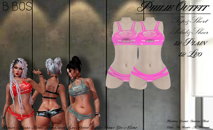 B BOS - Philie Outfit - Plain Pink (Add me)