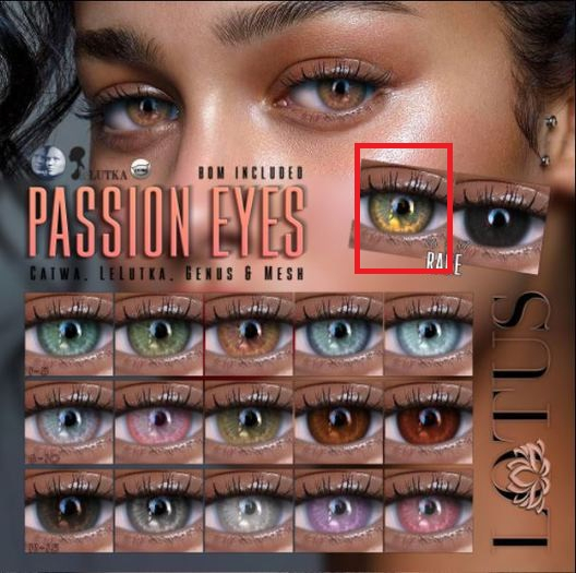 LOTUS. Passion Eyes 16 (Genus) RARE