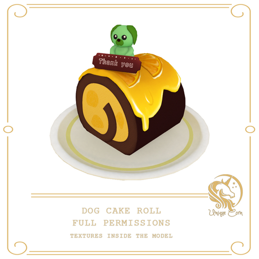 Full Perm Dog Cake Roll