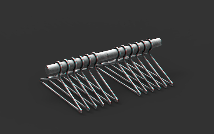 //R88 HANGER RACK//SILVER