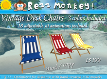 Rezz Monkey! Vintage Decks Chairs