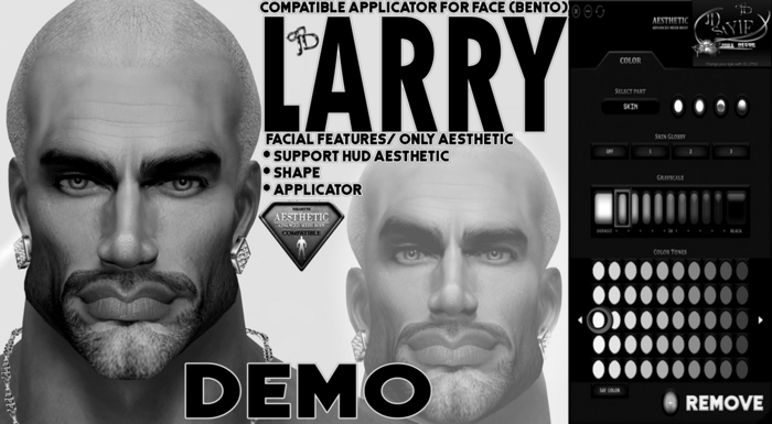 JD*FACE APPLIER  BENTO HEAD *LARRY1*DEMO*BOX