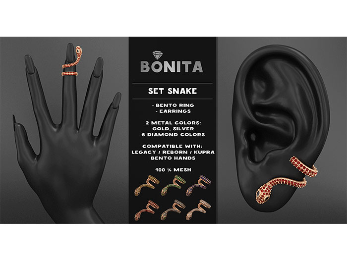*Bonita* set ~Snake~ (Reborn, eBody, Legacy, Kupra)