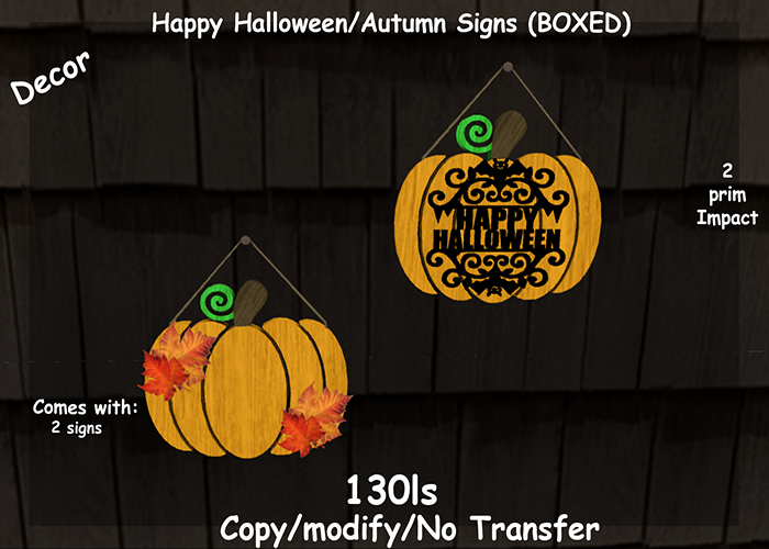 Happy Halloween/Autumn Signs (BOXED)