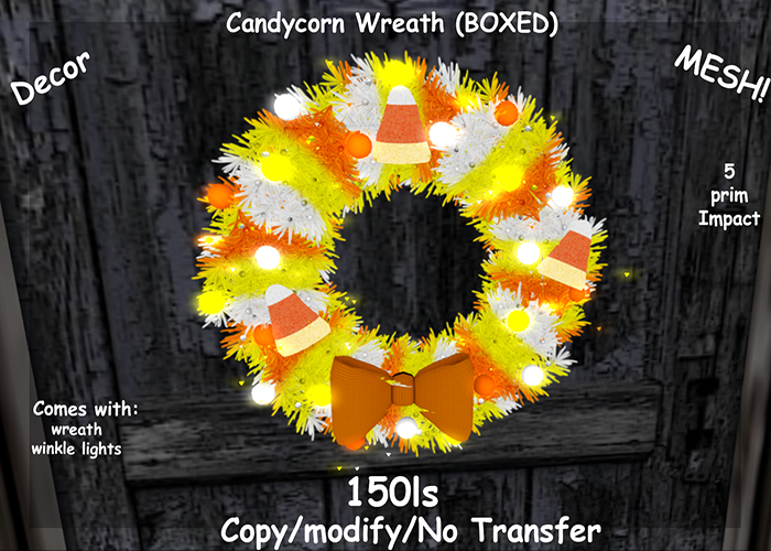 Candycorn Wreath (BOXED)