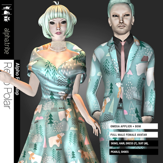 Second Life Marketplace - alpha.tribe::: [Retro Polar] Male Female avi ...