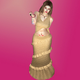 M Saree Plain 22 Color Sandel With Advance Light